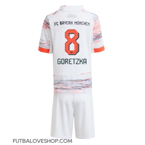 Dres Bayern Munich Leon Goretzka #8 Preč pre deti 2025-26 Krátky Rukáv (+ trenírky)